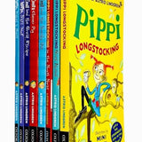 Astrid Lindgren Collection 8 Books Set (Pippi Longstocking, Goes Aboard, In the South Seas, Emil and the Sneaky Rat, Emil's Clever Pig, Emil and the Great Escape, Lotta Says 'No!', Lotta Makes a Mess)