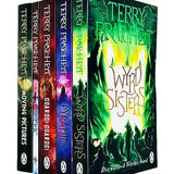 Terry Pratchett Discworld Novels Series 2 - 5 Books Collection Set (Wyrd Sisters, Pyramids, Guards! Guards!, Eric, Moving Pictures)