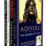 Sadhguru Collection 4 Books Set (Adiyogi The Source of Yoga, Death, Inner Engineering, Karma)