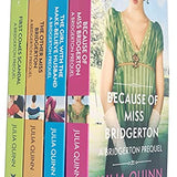 Julia Quinn Rokesbys 4 Book Collection: Miss Bridgerton, Make-Believe Husband, Other Miss Bridgerton, First Comes Scandal – Historical Romance Fiction