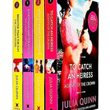 Julia Quinn Agents of the Crown & Lyndon Sisters 4-Book Collection Set| Historical Romance Fiction| To Catch An Heiress, How To Marry A Marquis & More