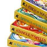 Michelle Harrison A Pinch of Magic Adventure Collection 4 Books Set(A Tangle Of Spells,A Pinch of Magic ,A Sprinkle of Sorcery ,A Storm Of Sisters)
