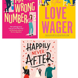 Lynn Painter Collection 3 Books Set (Mr Wrong Number, The Love Wager and Happily Never After)