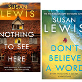 Cristy Ward Thriller by Susan Lewis 2 Books Collection Set (Nothing to See Here and Don't Believe a Word)