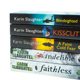 Karin Slaughter Collection 5 Books Set (Kisscut, Indelible, Faithless, Blindsighted, A Faint Cold Fear)