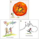 Peter H. Reynolds Creatrilogy 3-Book Collection Set – The Dot, Sky Colour & Ish | Inspiring Children's Stories on Creativity, Imagination & Discovery