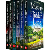 Mystery Collection Series 6 Book Set By Clare Chase (Apple Tree Cottage,Old Mill,Abbey Hotel,Hidden Lane,Church,Seagrave Hall)
