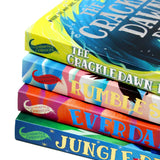 Abi Elphinstone The Unmapped Chronicles 4 Books Collection Set (Rumblestar, Jungledrop, The Crackledawn Dragon & Everdark)
