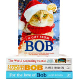 Photo of Bob the Cat Series 5 Books Set by James Bowen on a White Background