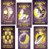 Isaac Asimov Robot Series 6 Books Collection Set Inc The Robots of Dawn, I Robot