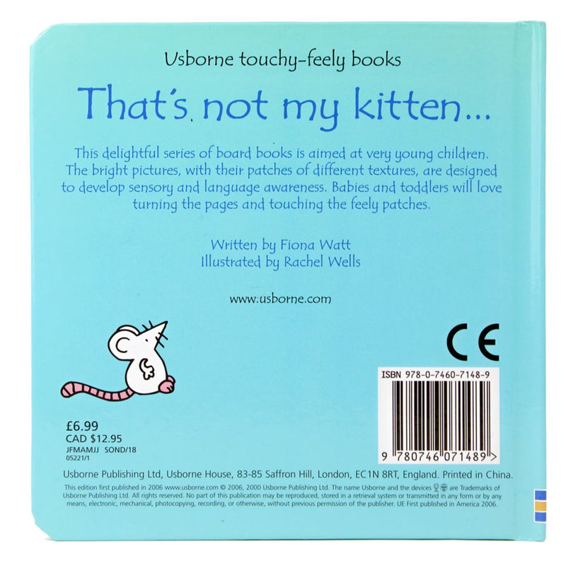 That's Not My Kitten, A Touchy Feely Board Book by Fiona Watt for Interactive Storytime, Perfect for Children Aged 0-5 Years