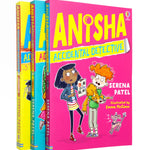 Photo of Anisha Accidental Detective 3 Books Collection by Serena Patel on a White Background