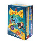Photo of Mr. Lemoncello's Library Books 1-4 Box Set by Chris Grabenstein on a White Background