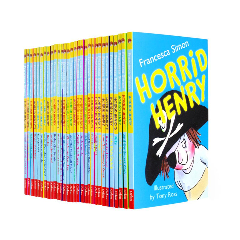 Horrid Henrys Loathsome Library 30 Books Collection Box Gift Set Francesca Simon