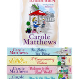 Photo of Carole Matthews 7 Book Collection Set on a White Background
