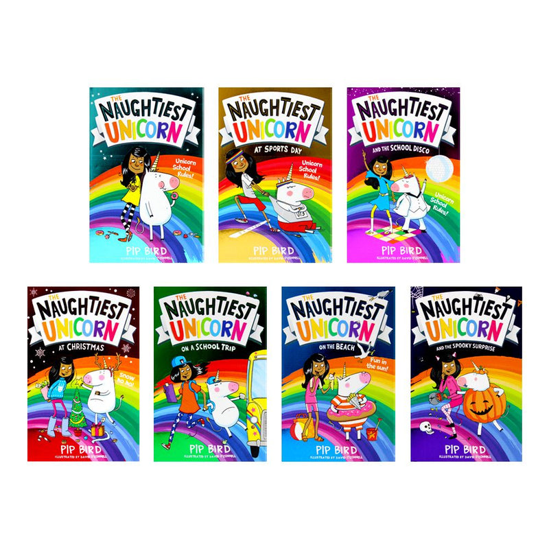 The Naughtiest Unicorn Series 7 Books Collection Set by Pip Bird