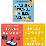 Sally Rooney Collection 3 Books Set (Beautiful World Where Are You , Normal People, Conversations with Friends)