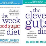 Dr Michael Mosley Collection 4 Book Set, Fast Diet, Fast 800, Guts Diet, 8 Week Blood Sugar Diet