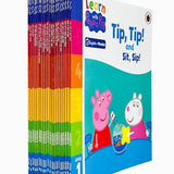 Learn with Peppa Phonics Level 1 and 2 Collection 20 Books Set By Peppa Pig (Tip Tip and Sit Sip, Sad and Tip a Pan, Got It! and Pips in a Pack, Ten Tickets, Fun at the Pool and More)