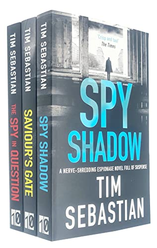 Tim Sebastian Collection 3 Books Set (Spy Shadow, Saviour's Gate, The Spy in Question)