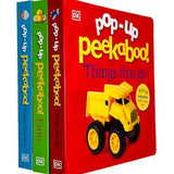 Pop-Up Peekaboo! 3 Book Collection by DK – Includes Things That Go, Under The Sea & Farm | Interactive Pop-Up Baby Books, Fun Learning for Toddlers