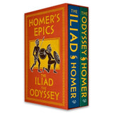 The Iliad and The Odyssey 2 Books Collection Box Set by Homer | Classic Greek Mythology & Epic Poetry | Hardback Edition