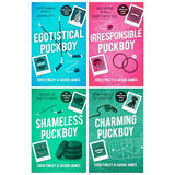 The Puckboys Series by Saxon James and Eden Finley 4 Books Collection Set (Egotistical Puckboy, Irresponsible Puckboy, Shameless Puckboy and Charming Puckboy)