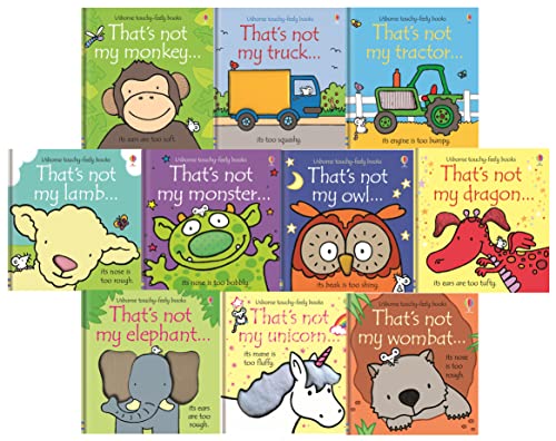 Usborne Thats Not My Toddlers 10 Books Collection Set Pack (Series 1) (Monkey, Truck, Tractor, Lamb, Monster, Owl, Dragon, Elephant, Unicorn, Wombat)