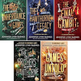 The Inheritance Games Series By Jennifer Lynn Barnes 5 Books Collection Set (Games Untold , The Brothers Hawthorne, The Final Gambit, The Hawthorne Legacy and The Inheritance Games)
