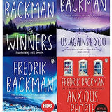 Fredrik Backman Beartown Series 4-Book Set – The Winners, Us Against You, Beartown, Anxious People | Fiction, Drama, Bestsellers, Emotional Stories