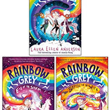 Rainbow Grey Series 3 Book Collection by Laura Ellen Anderson – Fantasy Adventure for Kids 8+ – Eye of the Storm, Battle for the Skies, Chapter Books