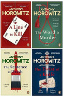 Hawthorne and Horowitz Mysteries Series 4 Books Collection Set (The Word Is Murder, The Sentence is Death, A Line to Kill & The Twist of a Knife)