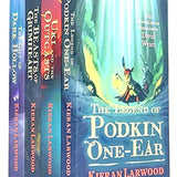 Five Realms Kieran Larwood Collection 4 Books Set (The Legend of Podkin One-Ear, Uki and the Outcasts, The Gift of Dark Hollow, The Beasts of Grimheart)