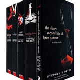 Twilight Saga Black Cover Stephenie Meyer 5 Books Collection set (Breaking Dawn, Short Second Life Of Bree Tanner, Eclipse, New Moon, Twilight)