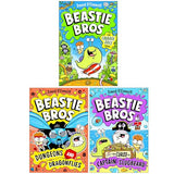 Beastie Bros Series 3 Books Collection Set By David O'Connell (The Cabbage Juice Crime, Dungeons and Dragonflies and The Curse of Captain Slugbeard)