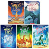 Wings of Fire Graphix Series (Book 5-9) By Tui T. Sutherland: Graphic Novels 5 Books Collection Set (The Brightest Night, Moon Rising, Winter Turning, Escaping Peril and Talons Of Power)