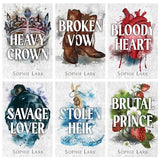 Brutal Birthright Series 6 Books Collection Set – Brutal Prince, Stolen Heir, Savage Lover, Bloody Heart, Broken Vow & Heavy Crown | Romance & Fiction