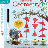 Wipe-Clean Geometry 8-9 (Usborne Wipe-Clean Key Skills By Holly Bathie