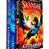 Skandar Series Collection 2 Books Set By A.F. Steadman (Skandar and the Phantom Rider [Hardcover], Skandar and the Unicorn Thief)