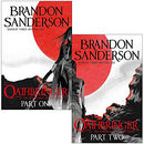 The Stormlight Archive Book Series 2 Books Set By Brandon Sanderson (Oathbringer Part 1 & 2)