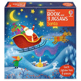 Usborne Book and 3 Jigsaws: Santa By Kate Nolan – Festive Storybook & Three 9-Piece Christmas Puzzles | Gift Box Set