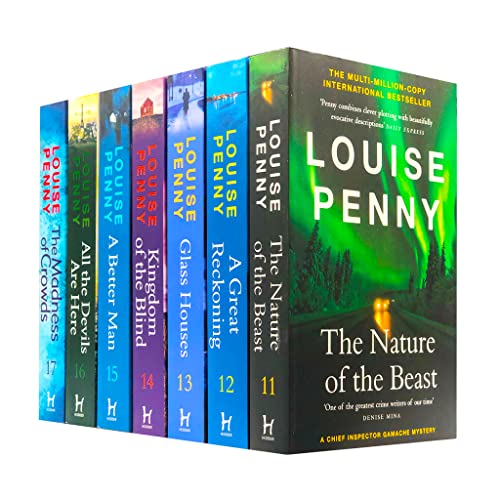 Chief Inspector Gamache Book Series 11-17 Collection 7 Books Set by Louise Penny (The Nature of the Beast, A Great Reckoning, Glass Houses, Kingdom of the Blind, All the Devils Are Here & MORE)