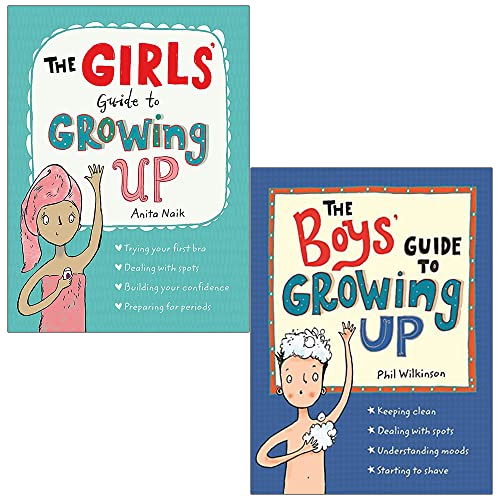 The Girls Guide to Growing Up By Anita Naik & The Boys Guide to Growing Up By Phil Wilkinson 2 Books Collection Set