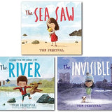 Tom Percival 3 Picture Books Collection Set (The Sea Saw, The Invisible, The River)