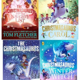 The Christmasaurus 4 Books Collection Set by Tom Fletcher (Christmasaurus Carol, The Christmasaurus, The Naughty List, The Winter Witch)