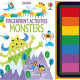 Fingerprint Activities Monsters by Fiona Watt-Fun Interactive Kids Activity Book