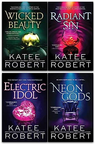 Katee Robert Dark Olympus Series 4 Books Set (Neon Gods, Electric Idol, Wicked Beauty, Radiant Sin)