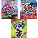 Chris Smith And Greg James 3 Books Collection Set (Frankie Best Hates Quests, Clarity Jones and the Magical Detective Agency, Super Ghost)