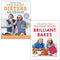 Hairy Bikers Collection 2 Books Set (The Hairy Dieters Go Veggie & [Hardcover] Brilliant Bakes)