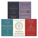 Timothy Keller 5 Books Collection Set (Hidden Christmas, Prayer, My Rock; My Refuge, The Reason For God & The Meaning of Marriage)